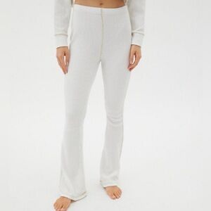 Urban Outfitters Cream/White Waffled Pants